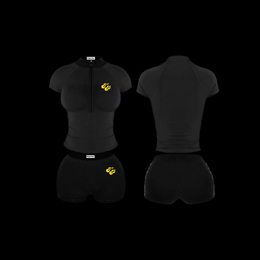 Onyx Jacket Shorts Set (Preorder)